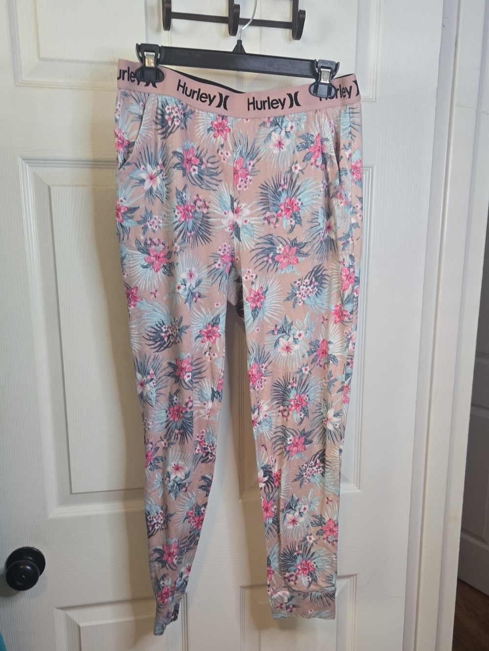 Hurley Pink Floral Leggings